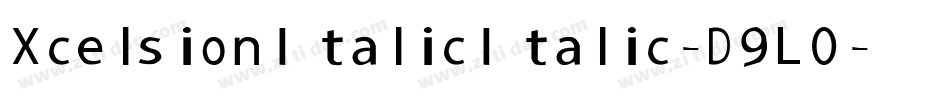 XcelsionItalicItalic-D9L0字体转换