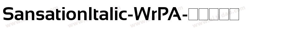 SansationItalic-WrPA字体转换