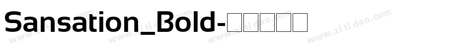 Sansation_Bold字体转换