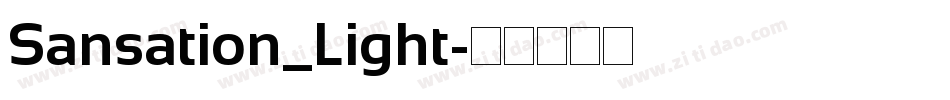 Sansation_Light字体转换