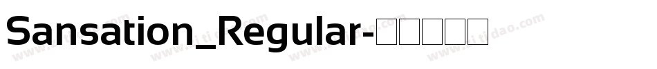 Sansation_Regular字体转换