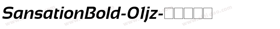 SansationBold-01jz字体转换