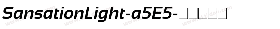 SansationLight-a5E5字体转换