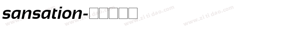 sansation字体转换