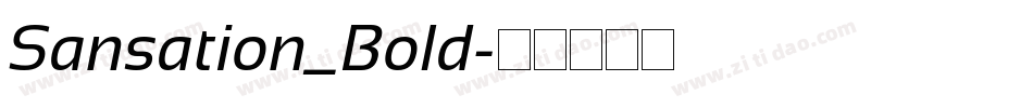 Sansation_Bold字体转换