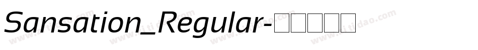 Sansation_Regular字体转换