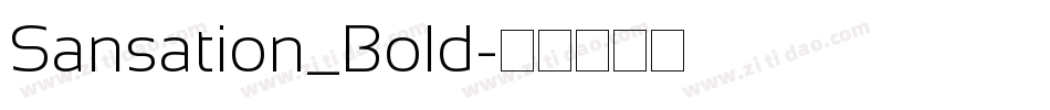 Sansation_Bold字体转换