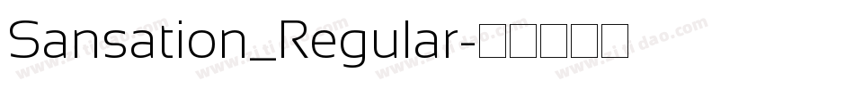 Sansation_Regular字体转换