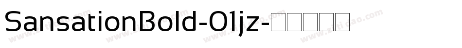 SansationBold-01jz字体转换