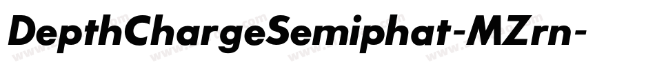 DepthChargeSemiphat-MZrn字体转换