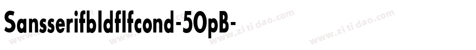 Sansserifbldflfcond-5OpB字体转换