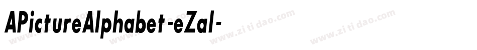 APictureAlphabet-eZal字体转换 APictureAlphabet-eZal字体转换