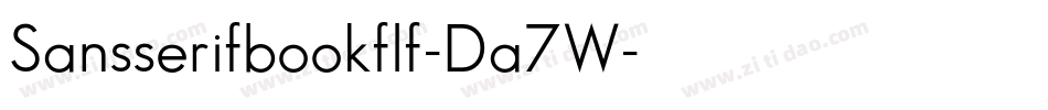 Sansserifbookflf-Da7W字体转换