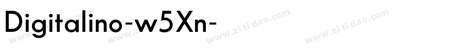 Digitalino-w5Xn字体转换