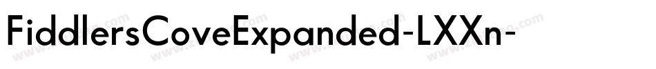 FiddlersCoveExpanded-LXXn字体转换