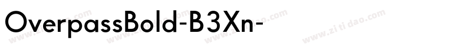 OverpassBold-B3Xn字体转换