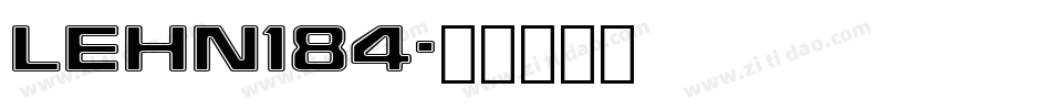LEHN184字体转换