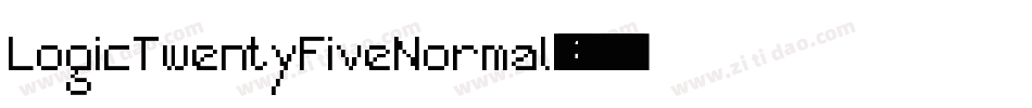 LogicTwentyFiveNormal-51E8字体转换