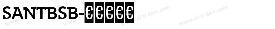 SANTBSB字体转换