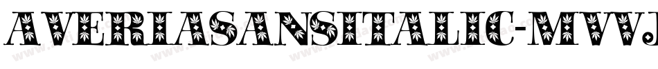 AveriasansItalic-mVVj字体转换