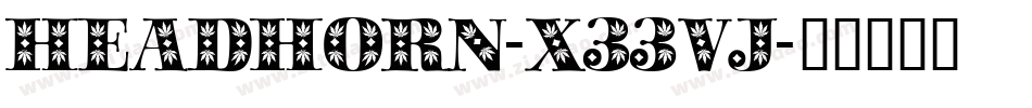 Headhorn-x33Vj字体转换