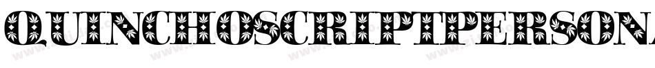 QuinchoScriptPersonalUse-16Vj字体转换