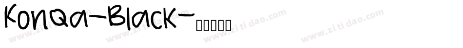 KonQa_Black字体转换