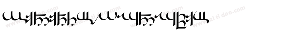 Tirion-Sarati字体转换