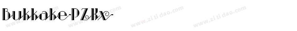 Bukkake-PZKx字体转换