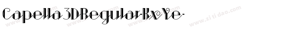 Capella3DRegular-KxYe字体转换