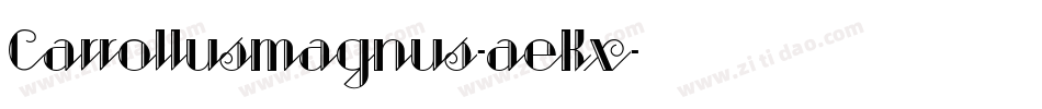 Carrollusmagnus-aeKx字体转换