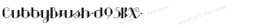 CubbyBrush-d95KX字体转换