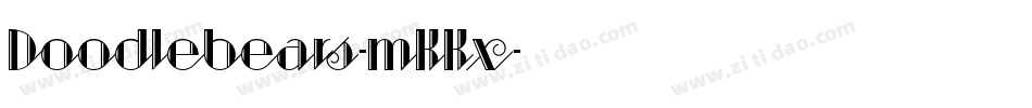 Doodlebears-mKKx字体转换
