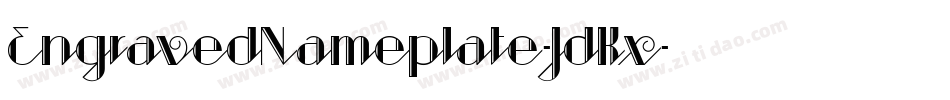 EngravedNameplate-JdKx字体转换