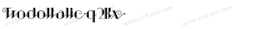 FrodoItalic-q2Kx字体转换