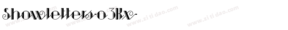 Showletters-o3Kx字体转换 Showletters-o3Kx字体转换