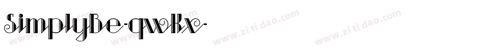 SimplyBe-qwKx字体转换 SimplyBe-qwKx字体转换