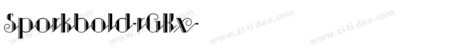 Sporkbold-rGKx字体转换