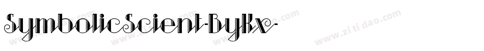 SymbolicScient-ByKx字体转换 SymbolicScient-ByKx字体转换