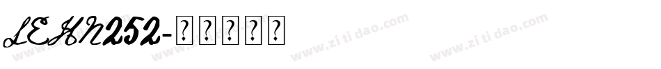 LEHN252字体转换