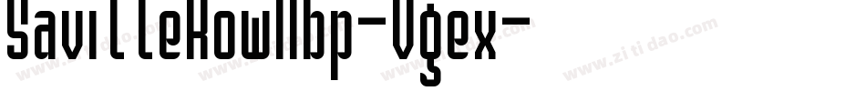 SavilleRowNbp-Vgex字体转换