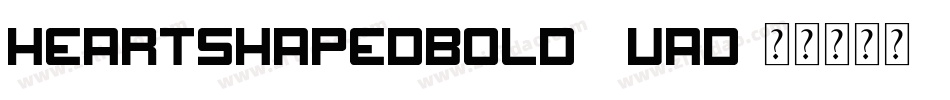 HeartShapedBold-0Vad字体转换