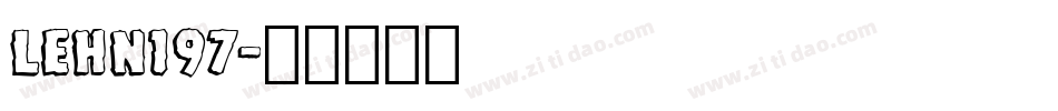 LEHN197字体转换