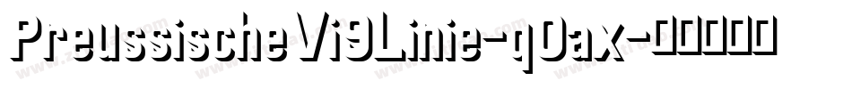 PreussischeVi9Linie-q0ax字体转换