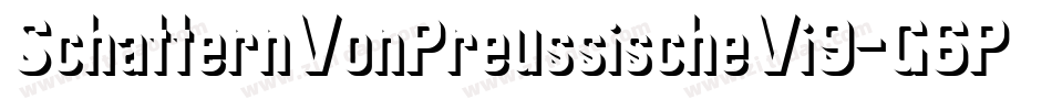 SchatternVonPreussischeVi9-G6Py字体转换