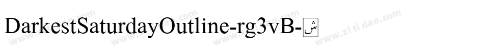DarkestSaturdayOutline-rg3vB字体转换