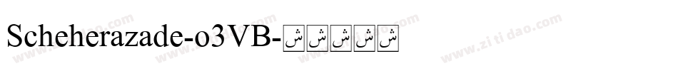 Scheherazade-o3VB字体转换
