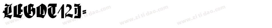 LEGOT12I字体转换