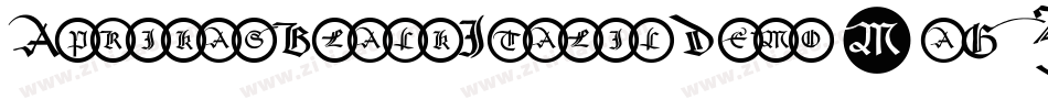 AprikasBlackItalicDemo-aGZm字体转换