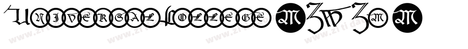 UniversalCollege-ZWZm字体转换